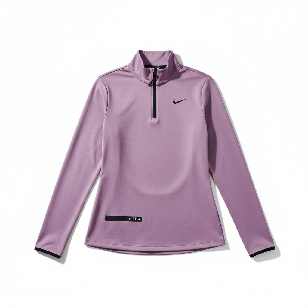 Nike Purple Zip-Up Active Top