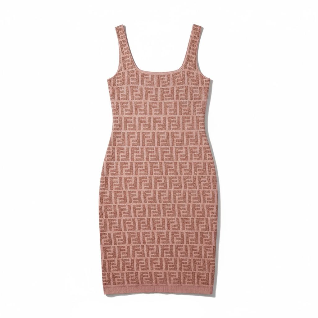 fendi pink dress
