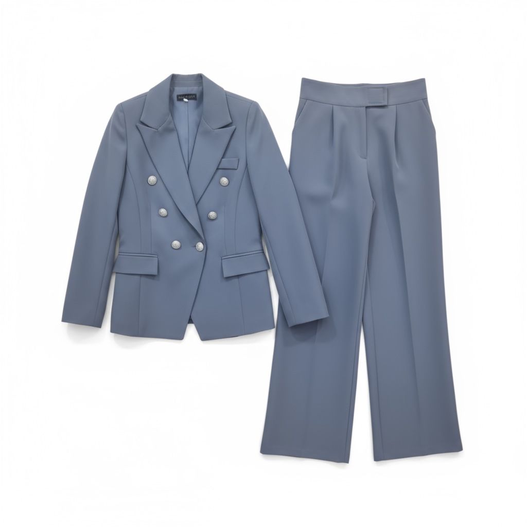 Alex Blazer Set - Slate Blue