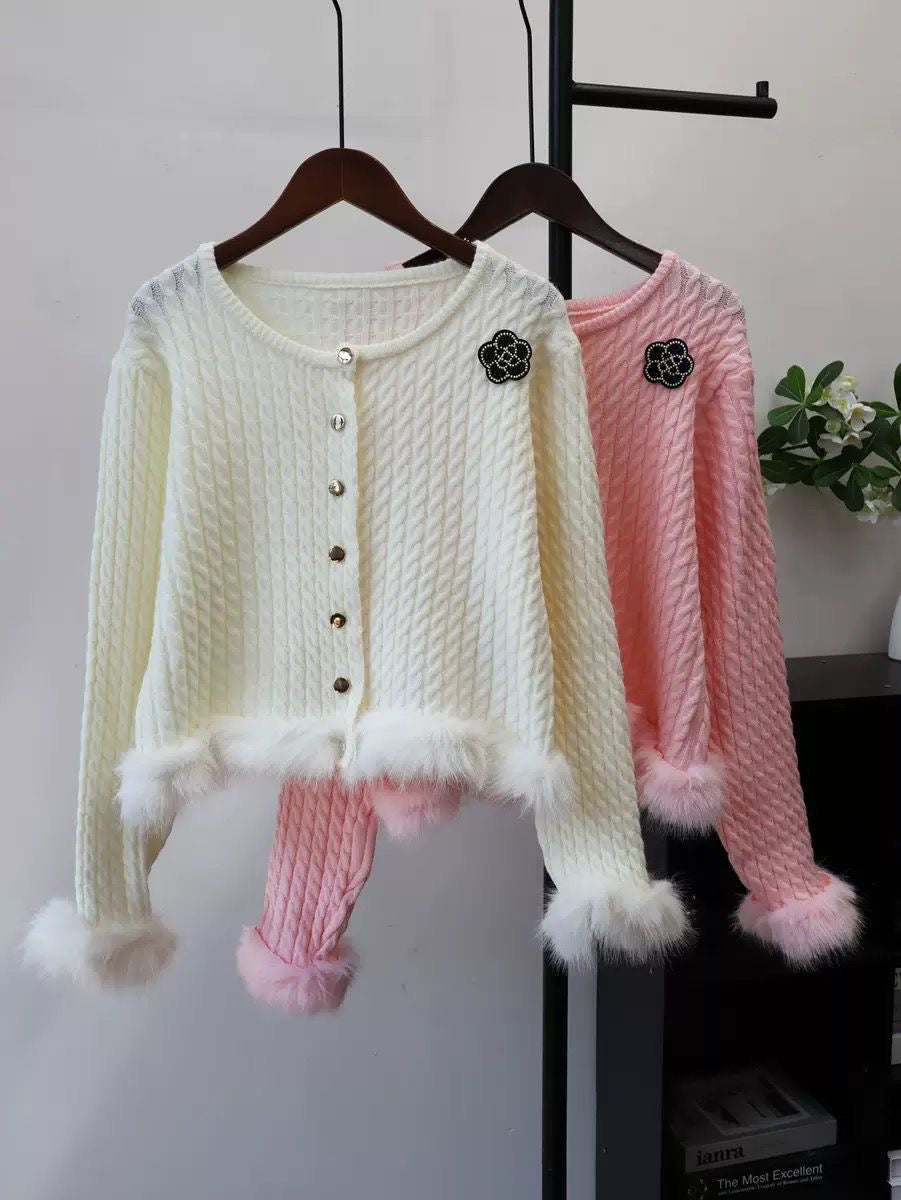 lila cardigan