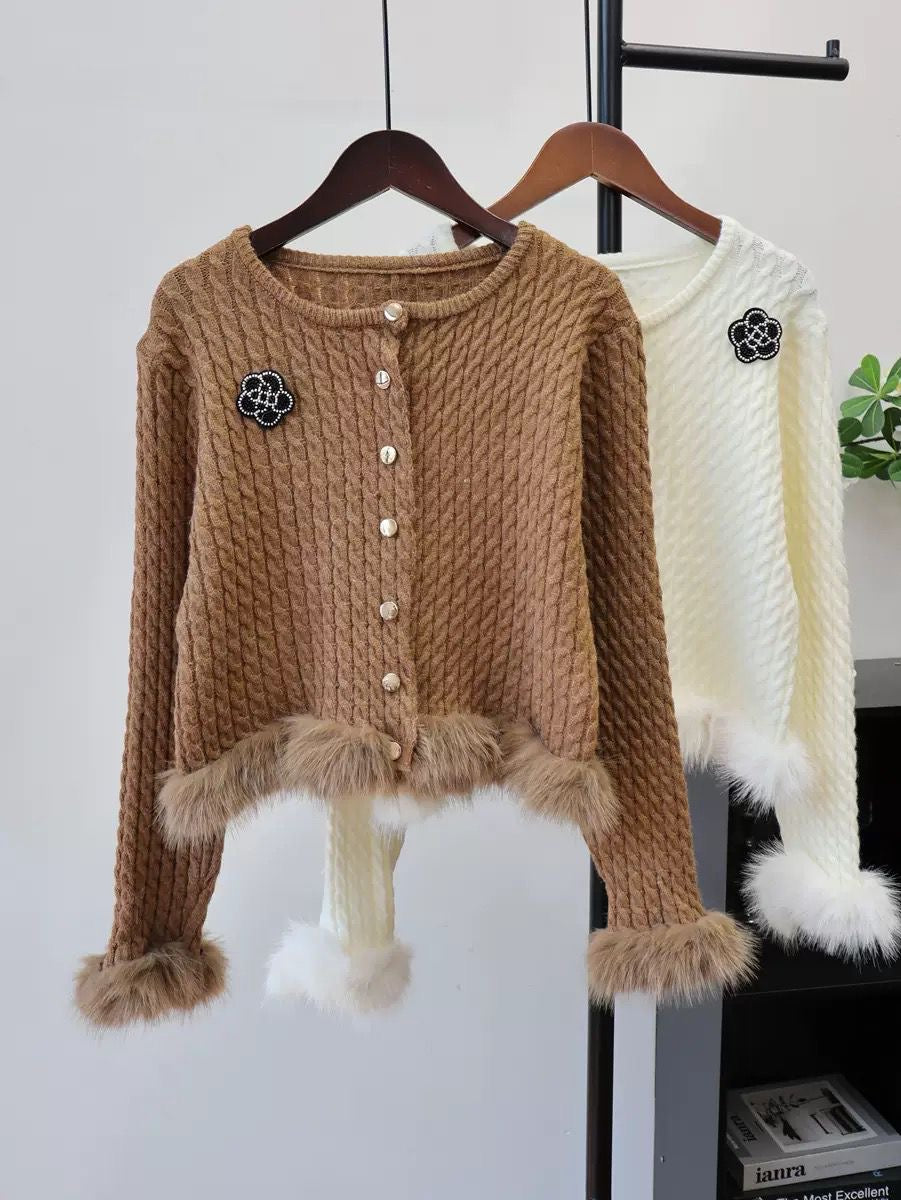 lila cardigan