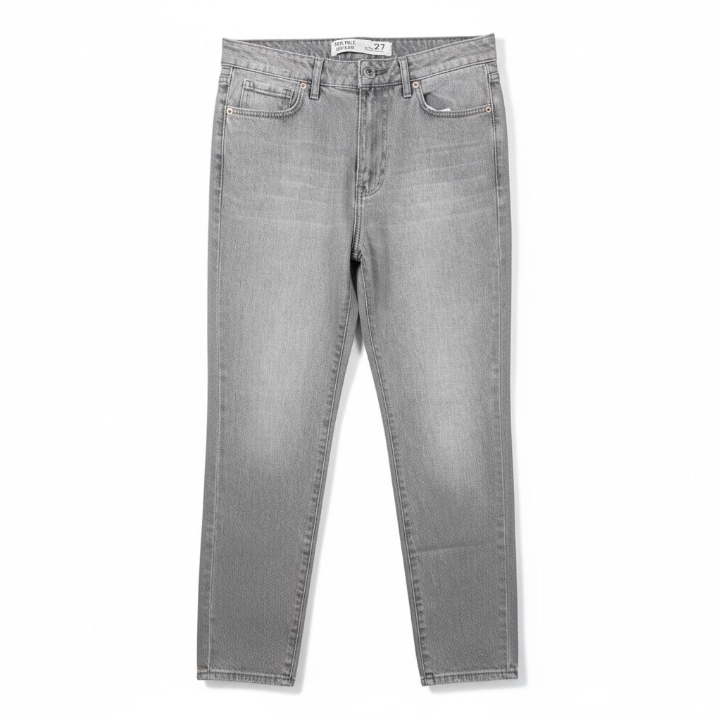 Gray Mom Jeans